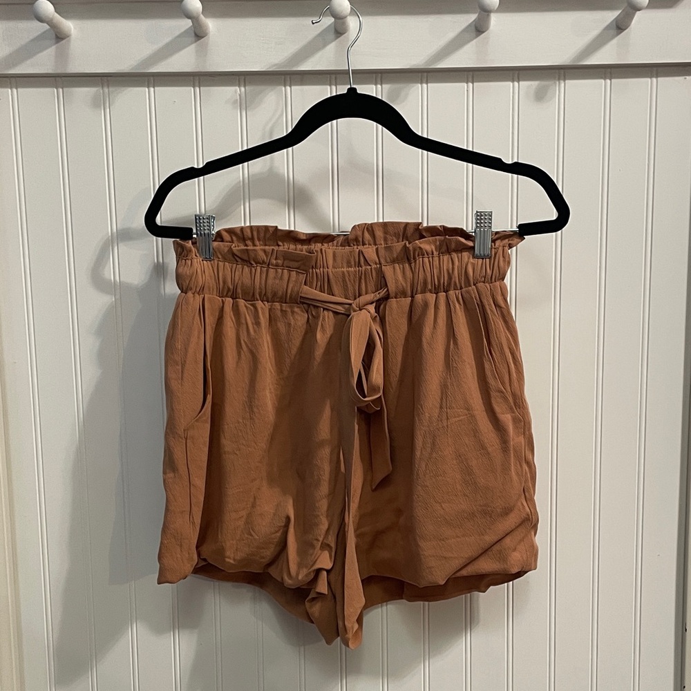 Pink Lily High Waist Terracotta Shorts